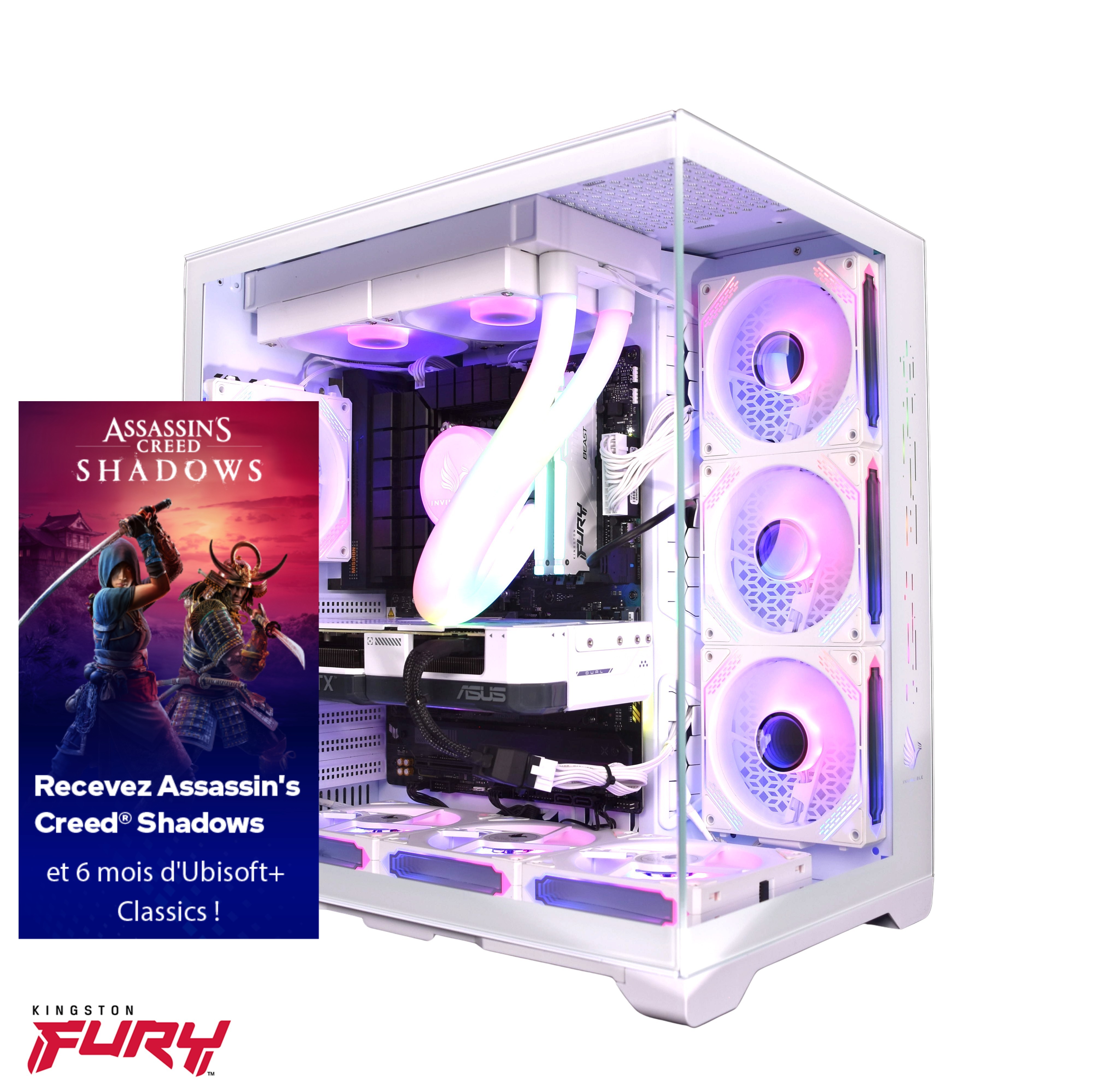 SHS PC Gaming : Invincible Kingston Fury White Edition - SHS Computer