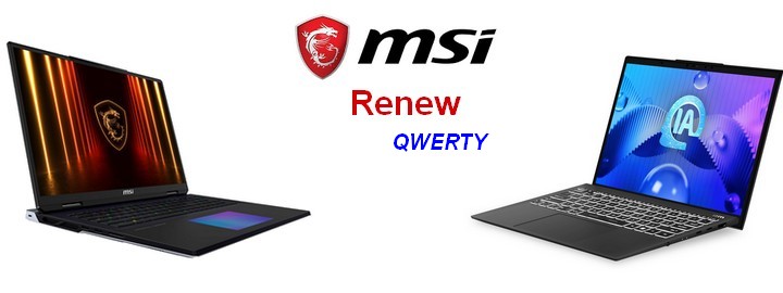 PC Portables MSI Renew Qwerty <b>[Transformables en AZERTY sur demande]</b> 