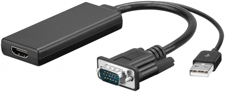 Adaptateur HDMI Vers VGA Goobay 68793 – Connexion Facile Pour écran VGA