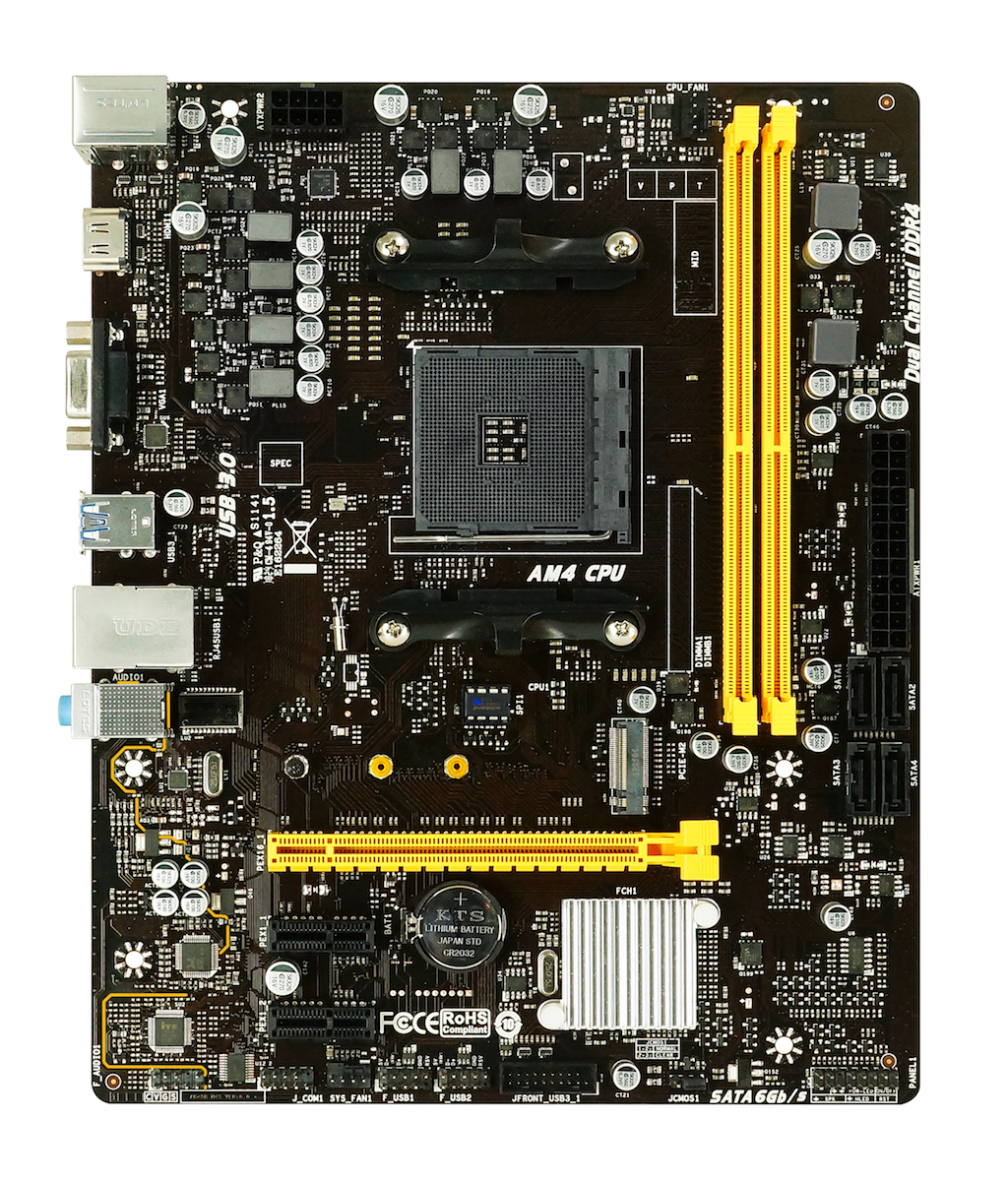 BIOSTAR B450MH Micro ATX Socket AM4 AMD B450 2x DDR4 SATA 6Gb/s m