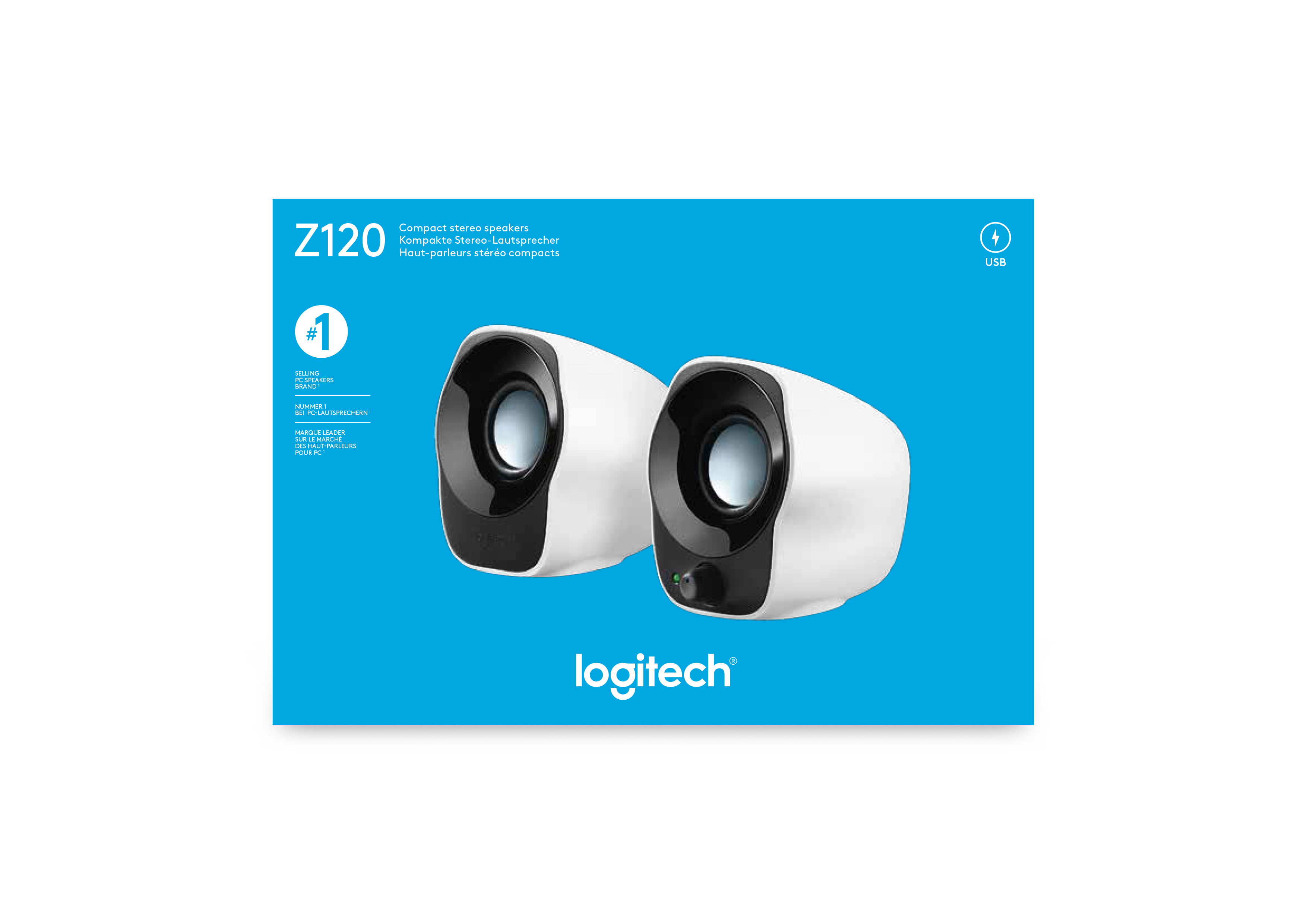 LOGITECH Z120 portable usb stereo speaker - SHS Computer