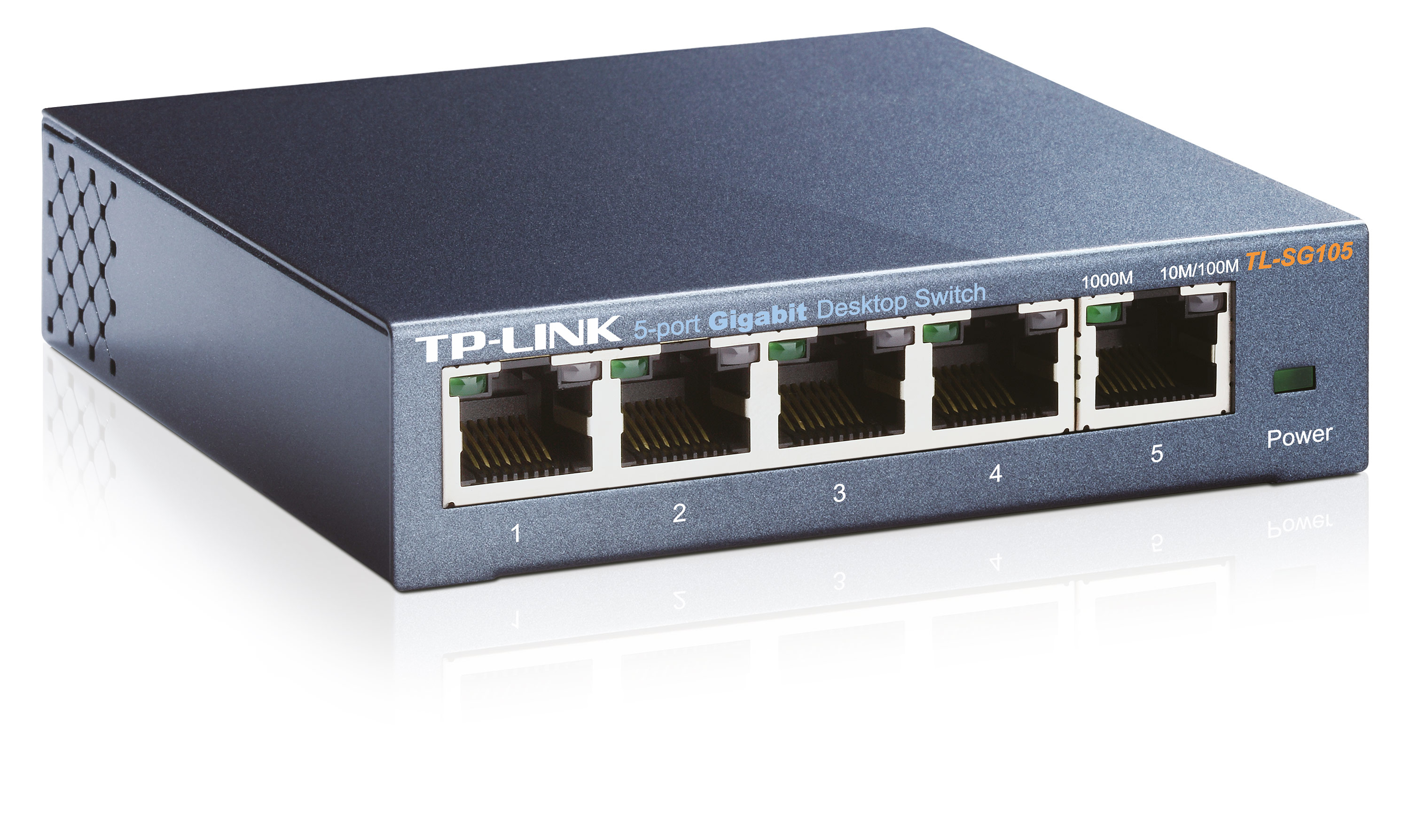 TP-LINK TL-SG105 Switch gigabit 5 ports 10/100/1000Mbps - Boîtier métal .