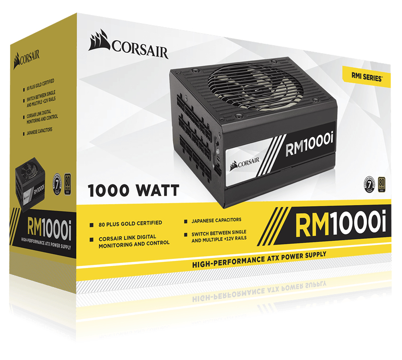 CORSAIR RM1000I 1000W Modular - 80+ Gold - ATX (CP-9020084-EU) - SHS